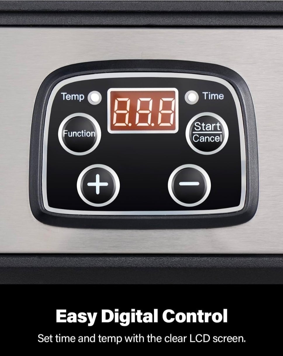 Yogurt Maker Machine with Adjustable Temp & Time, 48H Timer Digital, 8×6oz BPA-Free Glass Jars for Homemade Probiotic Yogurt, Auto Shut-Off, Stainless Steel Body - Horizon Endless