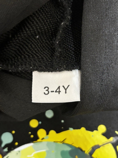 Youth 3-4 Black Robotic Bee Pullover Hoodie - Horizon Endless
